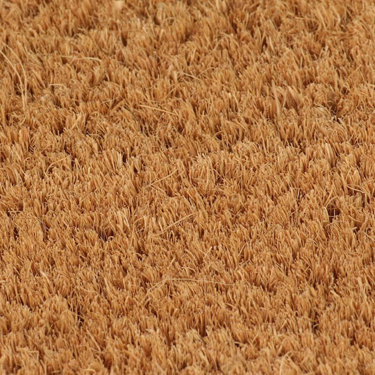 vidaXL Entrance Mat Semicircular made of Coir with Anti-slip Backing Brown 40x60cm