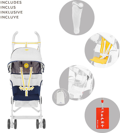 Maclaren Ace Volo Regenschirm Kinderwagen Geeignet ab 6+ Monaten White 4kg