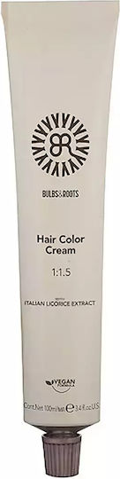 Bulbs & Roots Hair Color Cream Βαφή Μαλλιών Χωρίς Αμμωνία 5.5 Καστανό Ανοιχτό Ακαζού 100ml