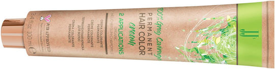JJ’S 100% Graue Abdeckung Haarfärbemittel 5/2 (5MT) Matt 100ml