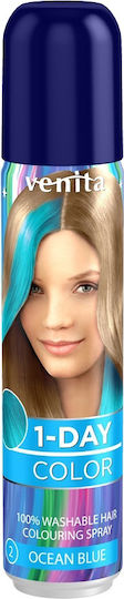 Venita Temporary Hair Dye Spray No Ammonia Nr 2 Ocean Blue 50ml