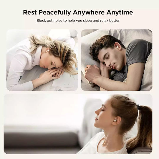 Joyroom JR-TS1 Sleep In ear Bluetooth хендсфри Слушалки с Кутийка за Зареждане Черен