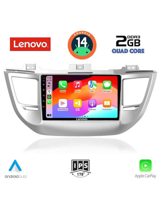 Lenovo Car Audio System for Hyundai Tucson 2015-2019 (Bluetooth/USB/AUX/WiFi/GPS) with Touch Screen 9"