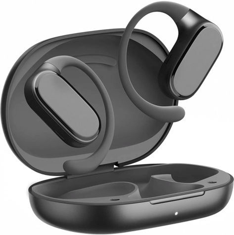 Honor Choice Open Ear Bluetooth Handsfree Ακουστικά με Θήκη Φόρτισης Μαύρα