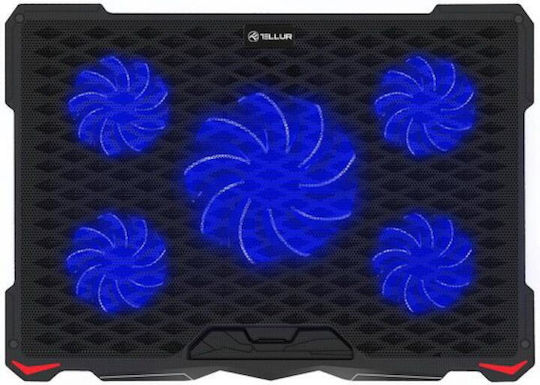 Tellur Basic Cooling Pad για Laptop έως 17.3" με 5 Ανεμιστήρες και Φωτισμό