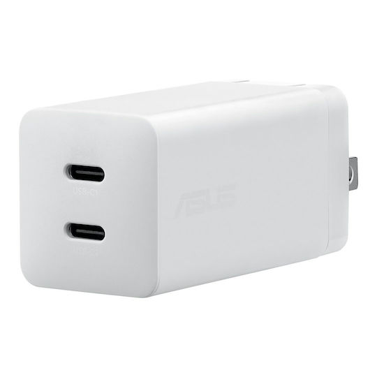 Asus Wireless Charger with 2 USB-C Output Ports 65W Power Delivery White