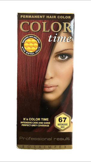 Rosa Impex Color Time Haarfärbemittel 67 Intensive Rote 100ml