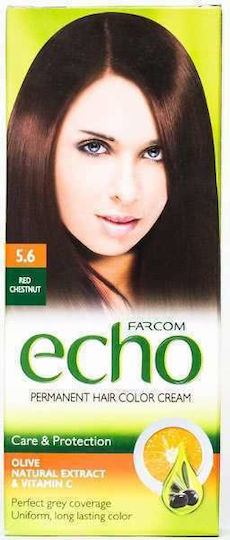 Farcom Echo Hair Dye 5.6 Chestnut Light Red 60ml