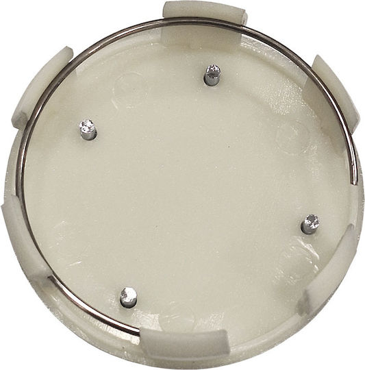 Wheel Center Cap Peugeot with 60mm Internal Diameter Silver 1pc