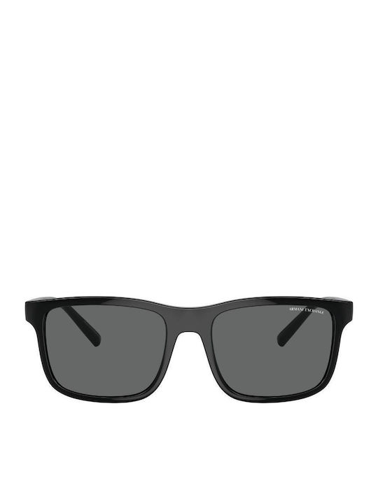Armani Exchange Ανδρικά Γυαλιά Ηλίου με Μαύρο Κοκκάλινο Σκελετό και Γκρι Φακό AX4145S 815887