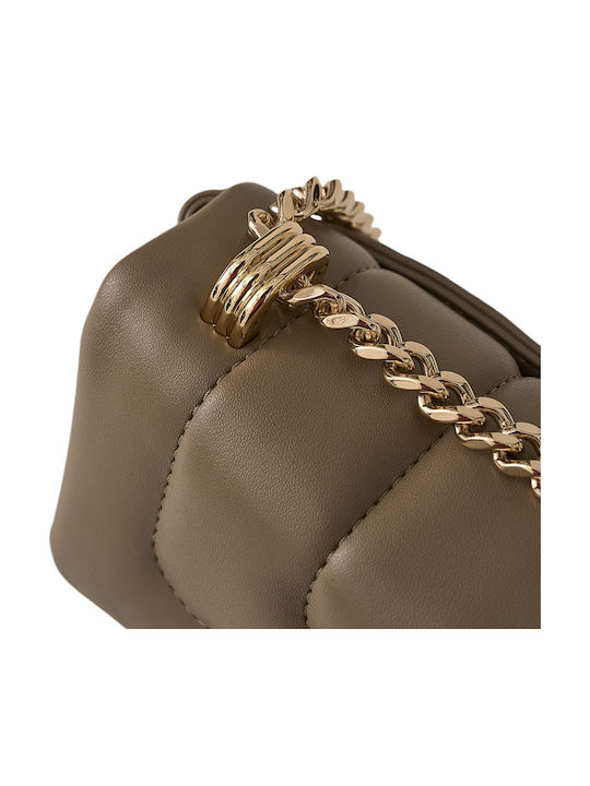 Icon Γυναικεία Τσάντα Χιαστί Taupe