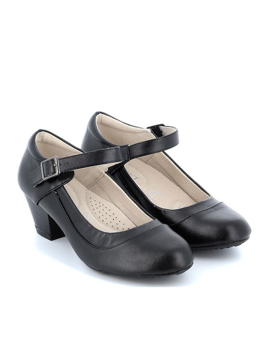 Pumps mit Riemchen Schwarz