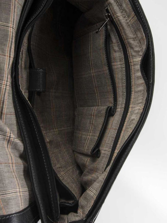 Leder Damentasche Umhängetasche Schwarz