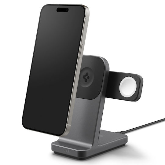 Spigen Wireless Charger Qi2 15W Gray (3-in-1 Stand S318W)