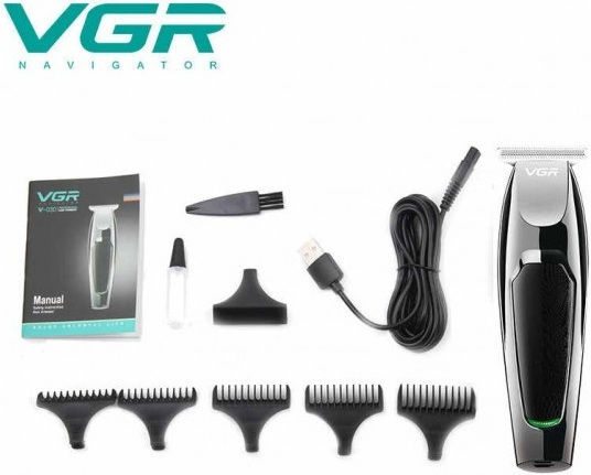 VGR Wiederaufladbar Haarschneidemaschine Schwarz V-030