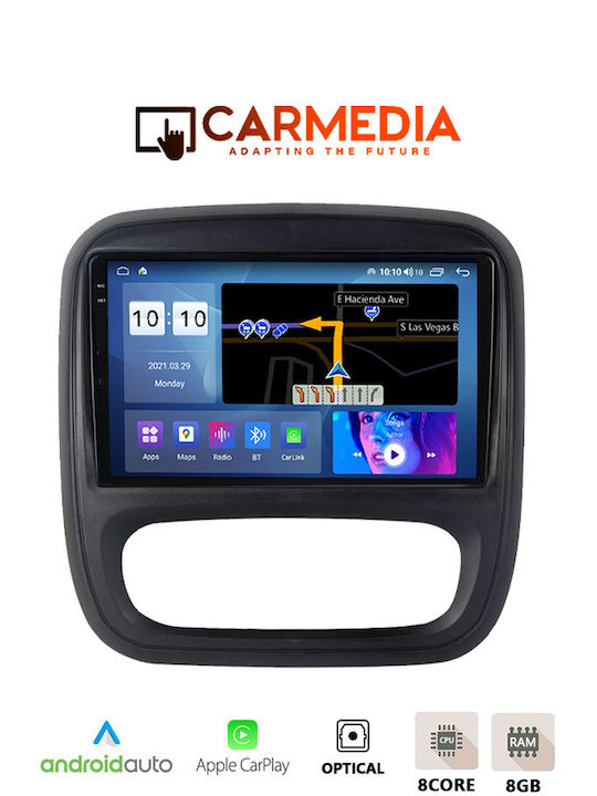 Carmedia Car Audio System for Opel Vivaro Fiat Talento Renault Trafic Nissan NV300 2014+ (Bluetooth/USB/AUX/WiFi/GPS) with Touch Screen 9.5"