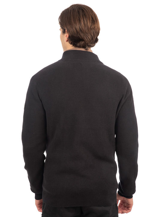 Rebase Men's Knitted Cardigan Black