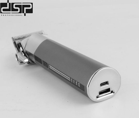 DSP 90639 Professional Rechargeable Hair Clipper Gray / Silver 613620
