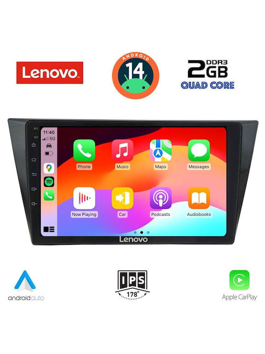 Lenovo Car Audio System for Volkswagen Tiguan 2016> (Bluetooth/USB/AUX/WiFi/GPS) with Touch Screen 10"