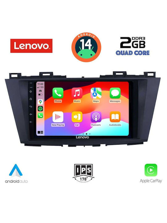 Lenovo Car Audio System for Mazda 5 2011> (Bluetooth/USB/AUX/WiFi/GPS) with Touch Screen 9"