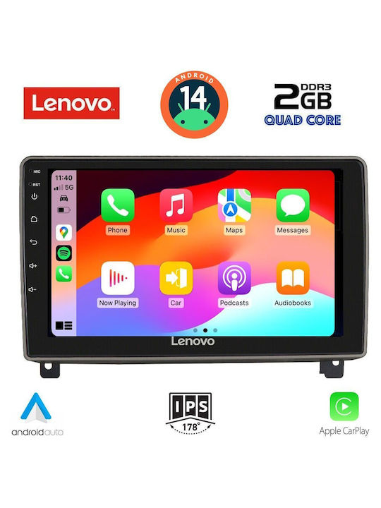 Lenovo Car Audio System for Peugeot 407 2004-2011 (Bluetooth/USB/AUX/WiFi/GPS) with Touch Screen 9"