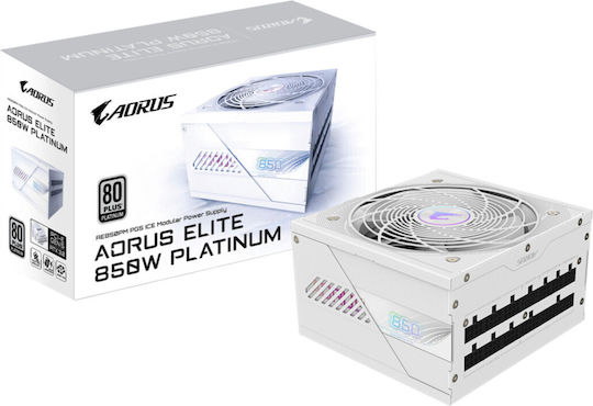 Gigabyte Aorus Elite P850W 850W White Computer Power Supply Full Modular 80 Plus Platinum