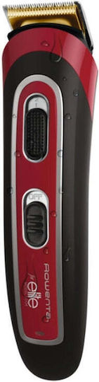 Rowenta Precision Structure 2 Презареждаема Машинка за Подстригване Черно/Червено TN4422F0