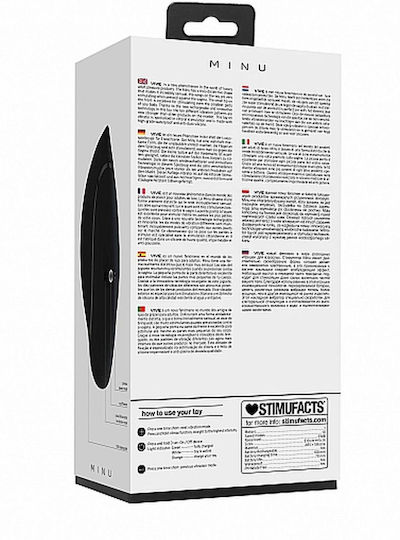 Vive Minu Mini Κλειτοριδικός Δονητής 10.5cm Black