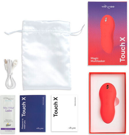We-Vibe Touch X Crave Magic Multitasker Mini Δονητής Μασάζ με Απομακρυσμένο Έλεγχο 10cm Coral