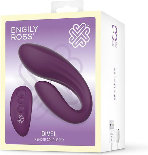 Engily Ross Vibrator für Paare mit Fernbedienung 11cm Lila