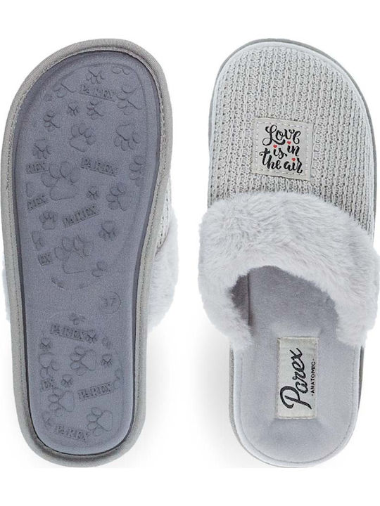 Winter Women's Slippers Gray