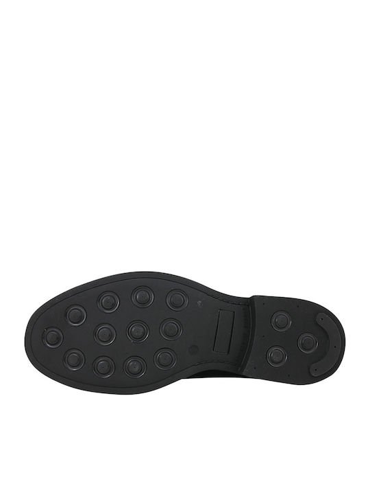 Liesfeld Wildleder Chelsea-Stiefel Herrenstiefel Schwarz