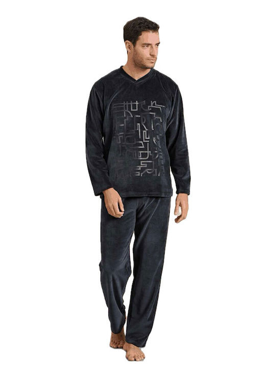 Rafael Men's Winter Pajamas Set Anthracite