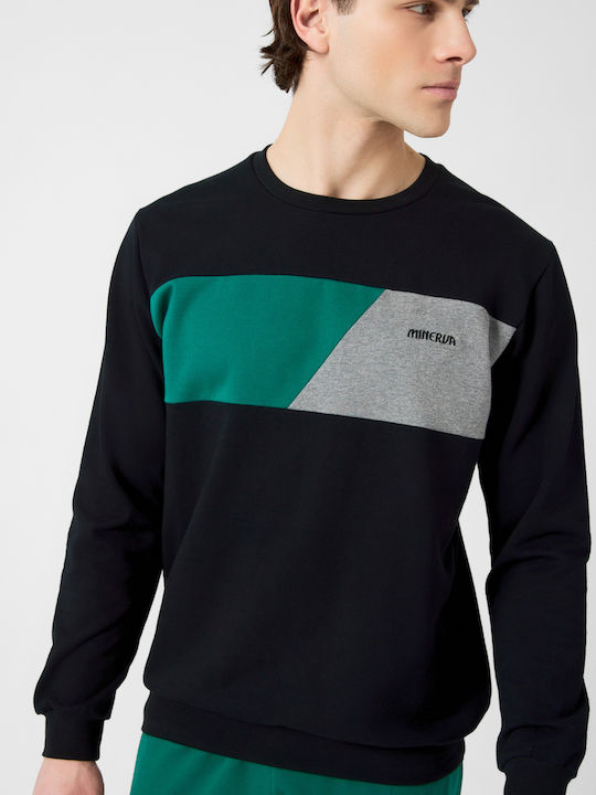 Minerva Men's Winter Pajamas Set Black