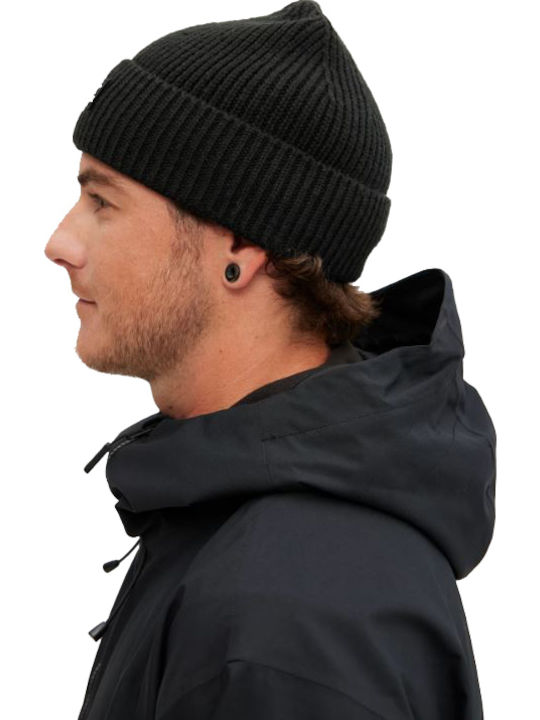 Beanie Ανδρικός Σκούφος Πλεκτός σε Μαύρο χρώμα