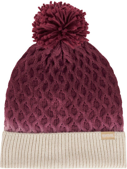 Beanie Frauen Fleece Beanie Gestrickt in Fuchsie Farbe