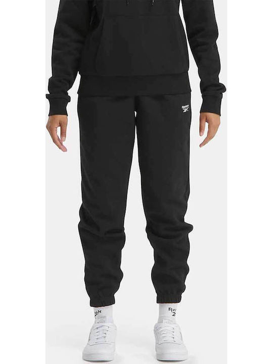 Identity Παντελόνι Φόρμας με Λάστιχο Fleece Black