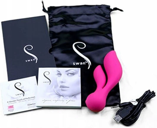 Swan Vibes The Feather Swan Vibrator Iepurele Roz