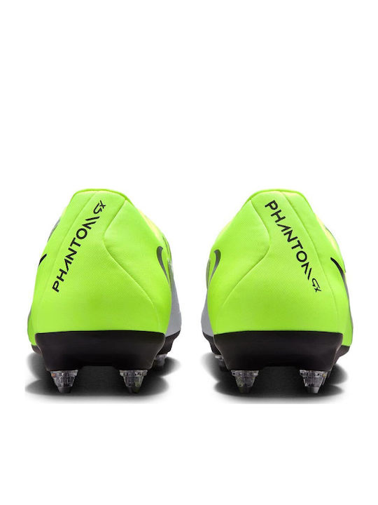 Nike Phantom GX 2 Academy Ποδοσφαιρικά Παπούτσια με Τάπες SG-Pro Ασημί
