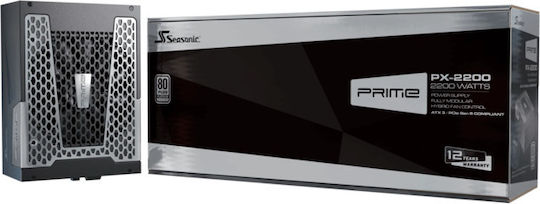 Seasonic PRIME PX ATX3.1 2024 2200W Μαύρο Τροφοδοτικό Υπολογιστή Full Modular 80 Plus Platinum