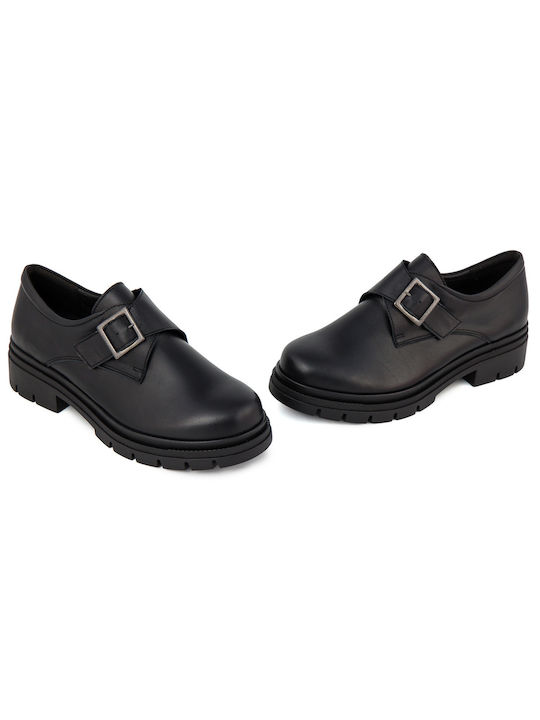 Ragazza Leather Women's Moccasins in Black Color