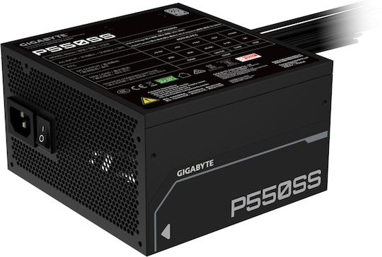 Gigabyte GP-P550SS 550W Schwarz Computer-Netzteil Voll verkabelt 80 Plus Silber