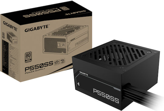 Gigabyte GP-P550SS 550W Μαύρο Τροφοδοτικό Υπολογιστή Full Wired 80 Plus Silver