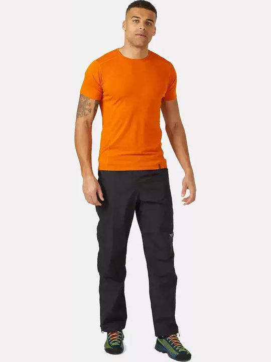 Rab Downpour Eco Lang Hose Wandern Schwarz