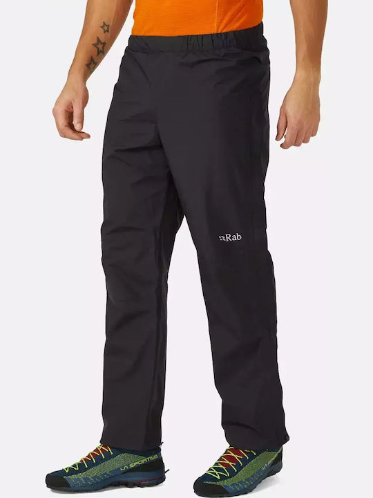 Rab Downpour Eco Men's Hiking Long Trousers Black