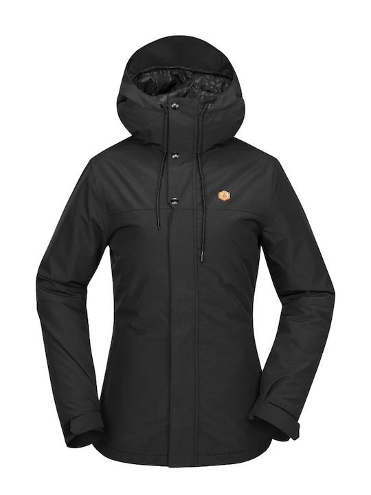Volcom H0452511-BLK Γυναικείο Μπουφάν για Σκι & Snowboard Μαύρο