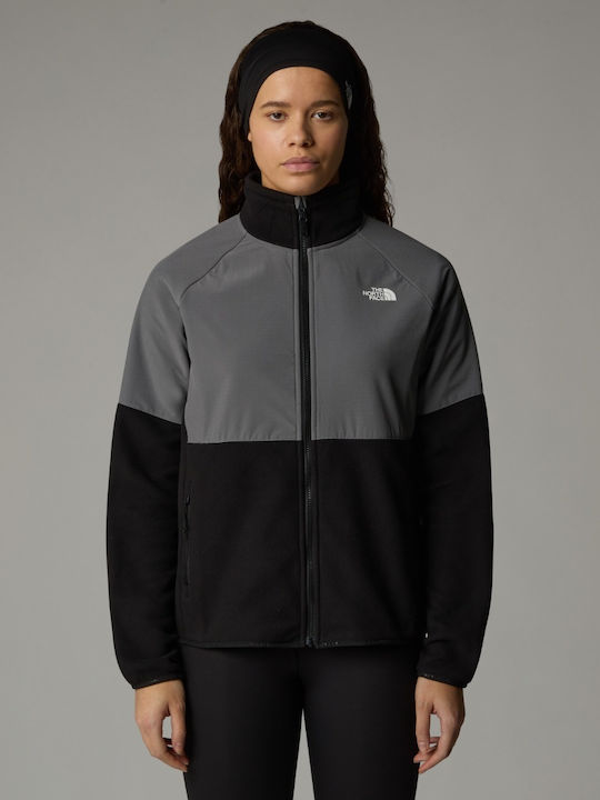 Glacier Fleece Γυναικεία Ζακέτα με Φερμουάρ σε Μαύρο Χρώμα