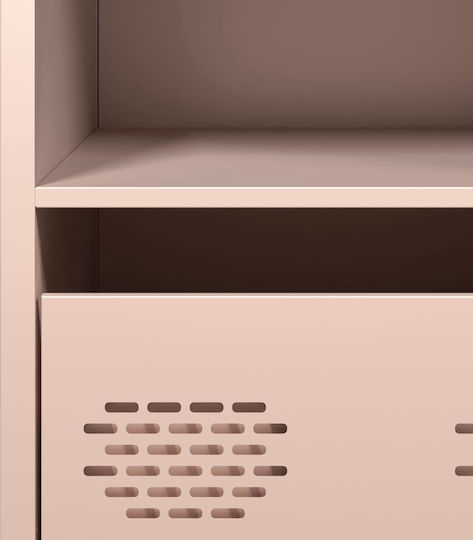 Ντουλάπι Γραφείου Μεταλλικό Ροζ 68x39x73.5cm