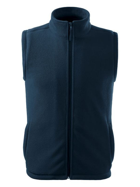 Rimeck Ανδρικό Γιλέκο Εργασίας με Επένδυση Fleece Navy Μπλε