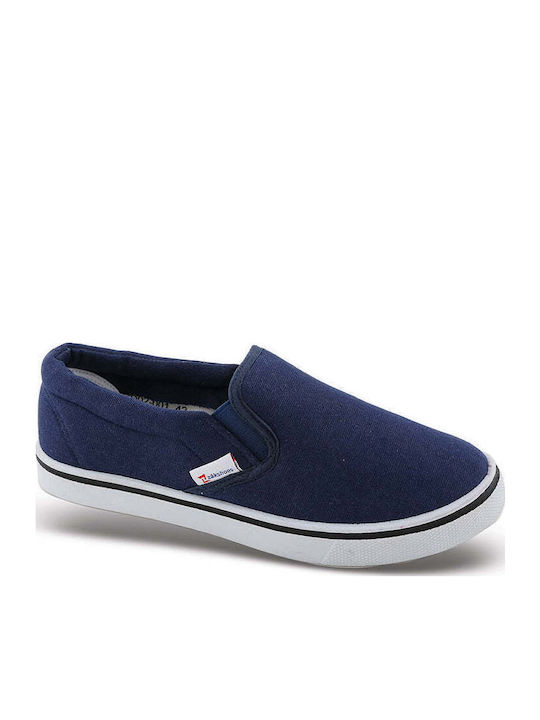 Πάνινα Ανδρικά Slip-On Μαύρα